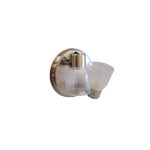 APLIQUE 2 LUCES BASE REDONDA ACERO TULIPA POLICARBONATO LUJAN E27