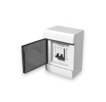 CAJA TERMICA SOBREPONER CON TAPA GRIS FUME Q ENERGY 4 BOCAS