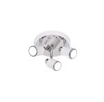 APLIQUE 3 LUCES BASE REDONDA BLANCO TEXTURADO JULITA 286X286X140MM - GU10