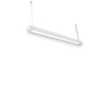 COLGANTE 1 LUZ RECTILINEO PARA TUBO LED BLANCO MICROTEXTURADO  18W
