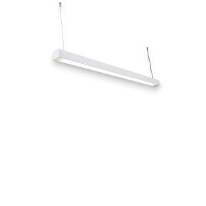 COLGANTE 1 LUZ RECTILINEO PARA TUBO LED BLANCO MICROTEXTURADO  18W
