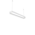 COLGANTE 2 LUCES RECTILINEO PARA TUBO LED BLANCO MICROTEXTURADO  18W