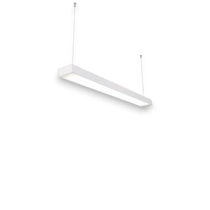 COLGANTE 2 LUCES RECTILINEO PARA TUBO LED BLANCO MICROTEXTURADO  18W