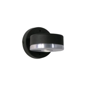 APLIQUE 1 LUZ LED ALUMINIO NEGRO  15W - 105X110MM