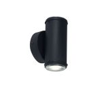 APLIQUE 2 LUCES LED BIDIRECCIONAL NEGRO TUBO 100X175MM - GU10