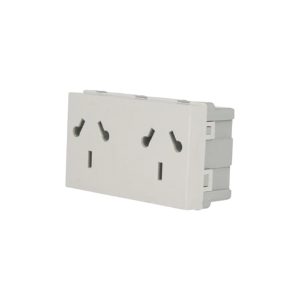 MODULO TOMACORRIENTE DOBLE BLANCO BINORMA PLATINUM 10A - 250V