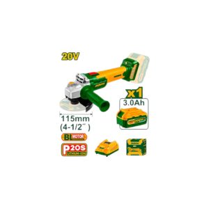 AMOLADORA BRUSHLESS INALAMBRICA 9000RPM-20V-115MM