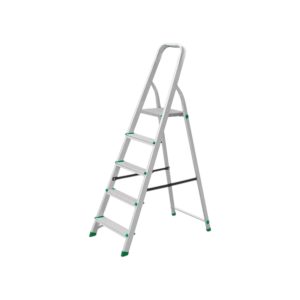 ESCALERA 5 ESCALONES ALUMINIO 1000MM - 120KG