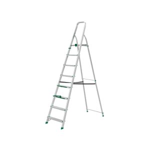 ESCALERA 8 ESCALONES ALUMINIO 1660MM - 120KG