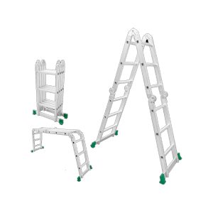 ESCALERA MULTIUSO ESCALONES 4X3 ALUMINIO 150KG