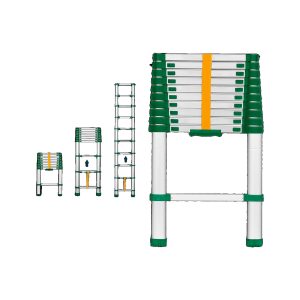 ESCALERA TELESCOPICA 10 ESCALONES ALUMINIO 150KG