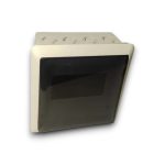 CAJA TERMICA EMBUTIR CON TAPA FUME FRENTE BLANCO  4 BOCAS