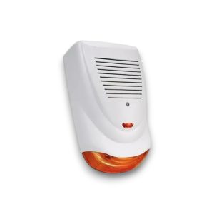 ALARMA SIRENA EXTERIOR LUZ STROBOSCOPICA SD-1150MD - PVC 30W - 12 V - 118DB