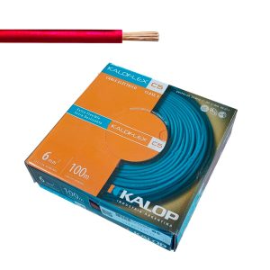 CAJA CABLE UNIPOLAR ROJO EXTRAFLEXIBLE CLASE 5 1X6MM
