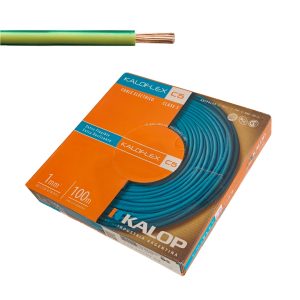 CAJA CABLE UNIPOLAR VERDE/AMARILLO EXTRAFLEXIBLE CLASE 5 1X1MM