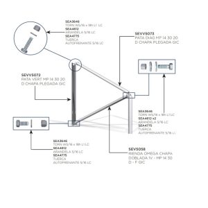 CONJUNTO PATA MULTIPANEL DRILL MULTIPANEL-1400