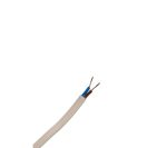 METRO CABLE TIPO BAJO PLOMO BLANCO CHATO 2X0.50MM