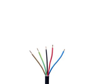 METRO CABLE TIPO TALLER NEGRO CLASE 5 5X1MM