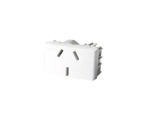 MODULO TOMACORRIENTE BLANCO SISTEMA MODULAR - TOMACORRIENTES 10A - 250V