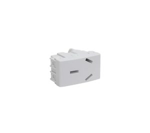 MODULO TOMACORRIENTE BLANCO SISTEMA MODULAR - TOMACORRIENTES 20A - 250V - 1 MODULO