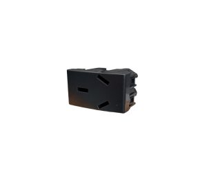 MODULO TOMACORRIENTE NEGRO SISTEMA MODULAR - TOMACORRIENTES 20A - 250V - 1 MODULO