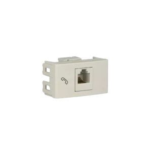 MODULO TOMA TELEFONO AMERICANO RJ11 MARFIL SISTEMA MODULAR - DE SEÑAL 6P 4C