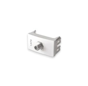 MODULO TOMA TV PIN FINO TERMINAL BLANCO SISTEMA MODULAR - DE SEÑAL 45X25MM