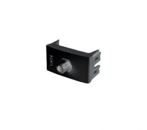 MODULO TOMA TV PIN FINO TERMINAL NEGRO SISTEMA MODULAR - DE SEÑAL 45X25MM
