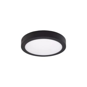 PANEL LED EXTERIOR NEGRO LUZ NEUTRA REDONDO 18W
