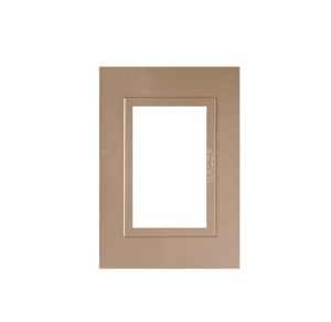 TAPA 3 MODULOS BRONCE SISTEMA MODULAR - ZEN METAL 90X128MM