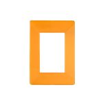 TAPA 3 MODULOS NARANJA SISTEMA MODULAR - LUMINIC BLOCK 87X127MM