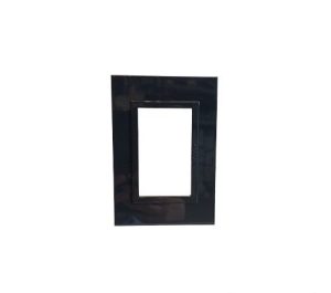 TAPA 3 MODULOS NEGRO SISTEMA MODULAR - ZEN BASIC 89X128MM