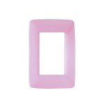 TAPA 3 MODULOS ROSA SISTEMA MODULAR - LUMINIC ROUND 87X127MM