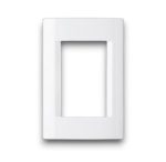 TAPA 3 MODULOS TEMOPLASTICO BLANCO SISTEMA MODULAR -  CIVIL 82X122MM