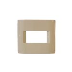 TAPA MIGNON MARFIL TERMOPLASTICO SISTEMA MODULAR - CIVIL 82X72MM