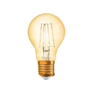 AMPARA LED BULBO FILAMENTO DIMERIZABLE AMBAR LUZ CALIDA VINTAGE 1906 - IP20 - A60 7W - 725LM - Ø95 - E27