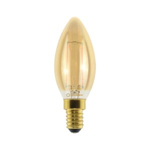 LAMPARA LED VELA FILAMENTO DIMERIZABLE AMBAR LUZ CALIDA VINTAGE 1906 - IP20 4.5W - 420LM - Ø125 - E27