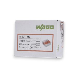 CAJA DE CONECTOR DE EMPALME PACK POR 50 UNIDADES 3 POLOS - 4MM²