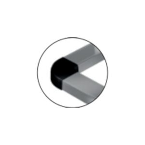 CURVA PLANA CABLE CANAL NEGRO NERA - IP42 48X13MM