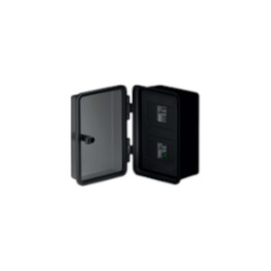 GABINETE ESTANCO P/MODULO DIN NEGRO Q ENERGY - IP65 - NERA 330X315X180MM