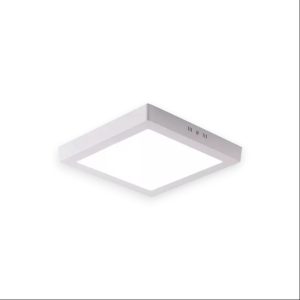 PANEL LED EXTERIOR BLANCO LUZ FRIA POLIPROPILENO - CUADRADO 24W - 258X258X27 MM
