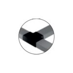 UNION TE PLANA  CABLE CANAL NEGRO NERA - IP42 20X10MM