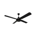 VENTILADOR DE TECHO 4 PALAS METALICO 410 NEGRO 1200MM