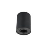APLIQUE 1 LUZ TECHO ANTIDESLUMBRANTE CILINDRICO NEGRO PRISMA Ø90X100MM - GU10