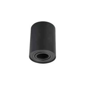 APLIQUE 1 LUZ TECHO ANTIDESLUMBRANTE CILINDRICO NEGRO PRISMA Ø90X100MM - GU10