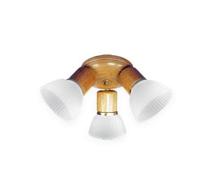 APLIQUE 3 LUCES PARA VENTILADOR TULIPA 80 E27