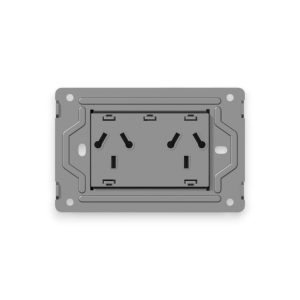 BASTIDOR 2 TOMACORRIENTE BINORMA HORIZONTAL MONACO 10A - 250V