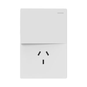 CONJUNTO ARMADO 1 PUNTO Y 1 TOMACORRIENTE BLANCO MONACO 10A - 250V