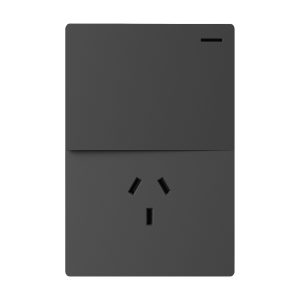 CONJUNTO ARMADO 1 PUNTO Y 1 TOMACORRIENTE GRIS MONACO 10A - 250V