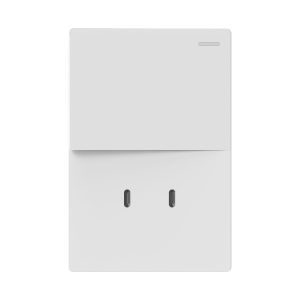 CONJUNTO ARMADO 1 PUNTO Y 2 USB-C BLANCO MONACO 10A - 250V - 30W